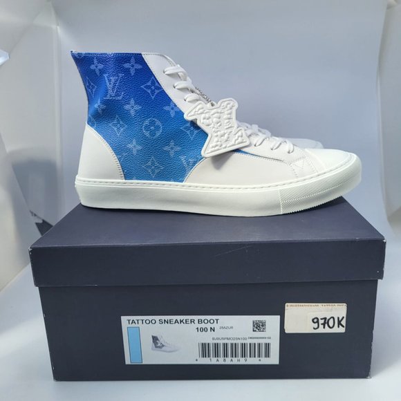 New Authentic Louis Vuitton Cloud Tattoo Sneaker Boot - Picture 11 of 12
